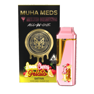 Lemon Cherry Gelato Muha Meds Disposable Melted Diamonds | Sativa - Muha Meds USA