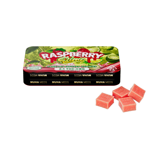 Muha Meds Raspberry Lime Gummies | Sativa - Muha Meds USA