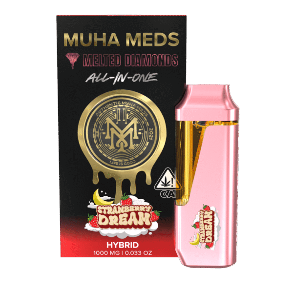 Strawberry Dream Muha Meds Disposable Melted Diamonds | Hybrid - Muha Meds USA