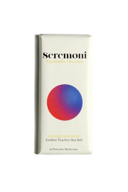 Seremoni Psilocybin Chocolate Bar Edibles (Sea Salt & Golden Teacher Mushrooms) 28grams